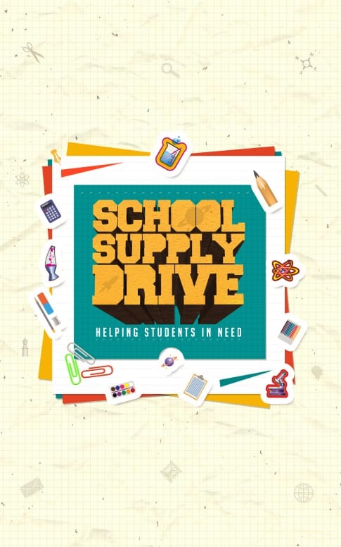 School Supply Drive Ministry Bulletin
