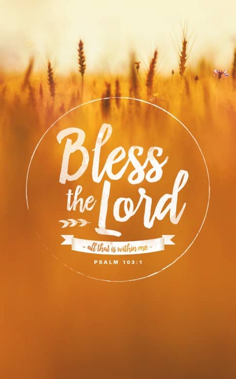Bless the Lord Christian Bulletin