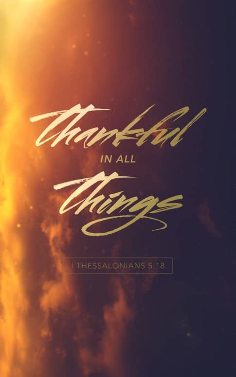 Thankful in All Things Religious Bulletin