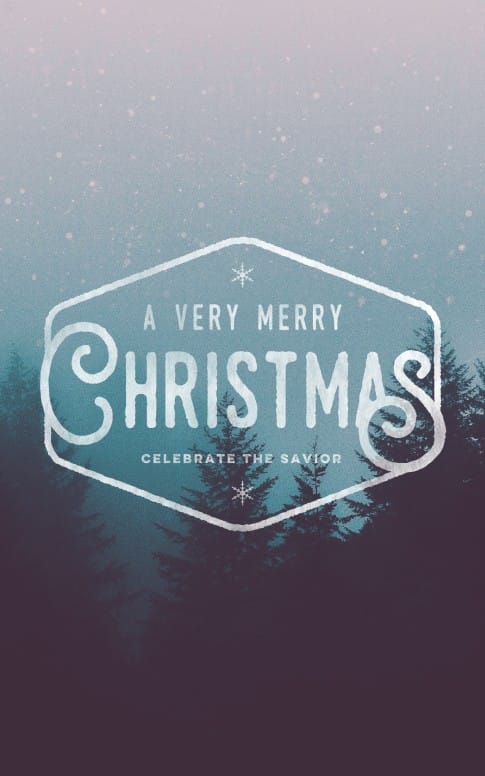 Christian Merry Christmas Church Bulletin