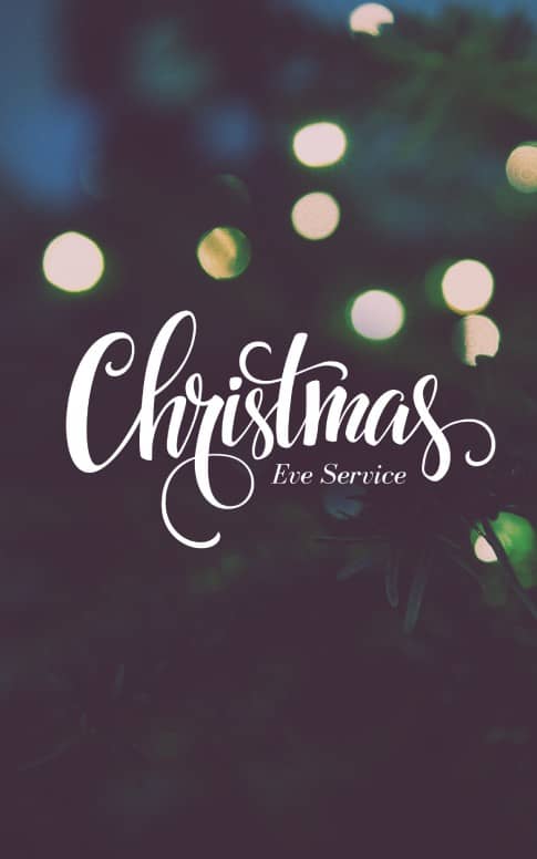 Christmas Tree Lights Church Bulletin