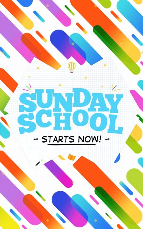 Sunday School Jelly Bean Children's Church Bulletin