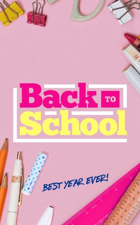 Back to School Supplies Church Bulletin