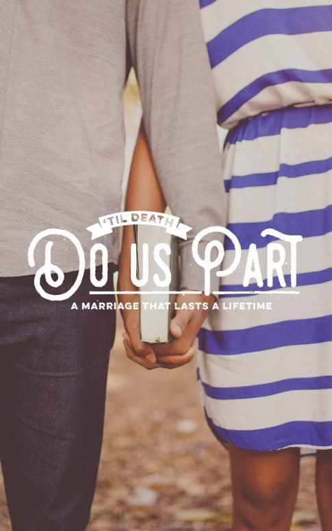 Till Death Do Us Part Wedding Bulletin Cover