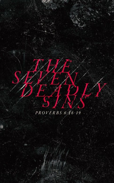 Seven Deadly Sins Church Bulletin Template