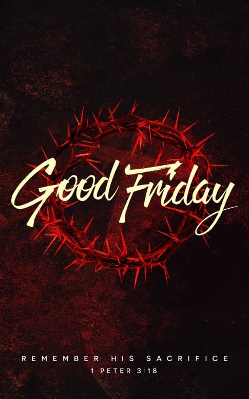Good Friday Church Service Bulletin Cover