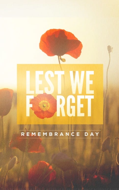 Lest We Forget Poppy Bifold Bulletin