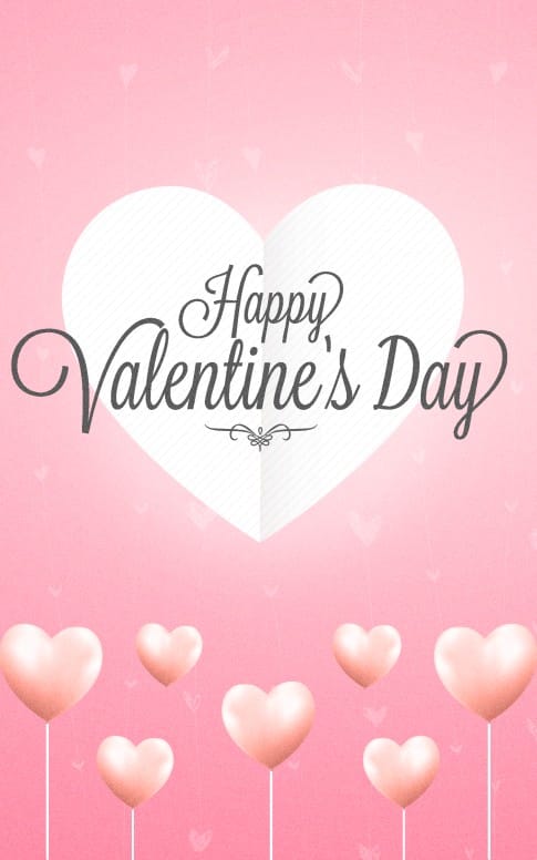 Valentine's Day Church Bifold Bulletin