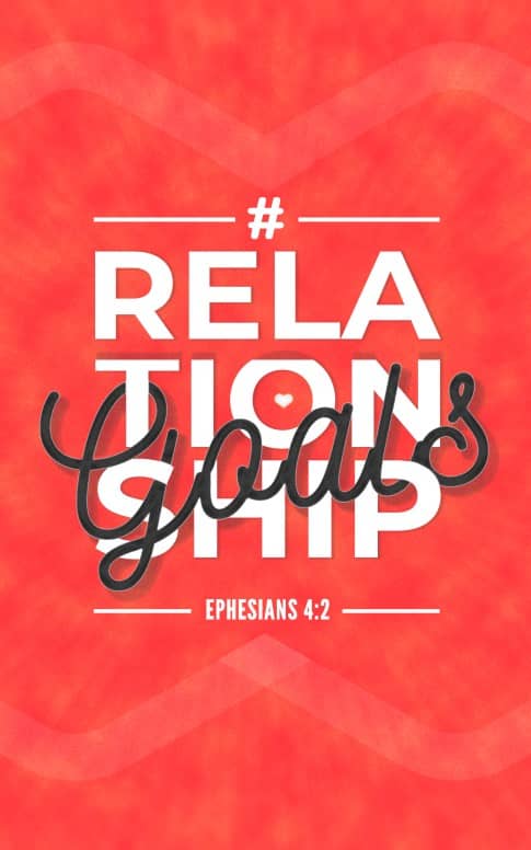 Relationship Goals Red Church Bifold Bulletin