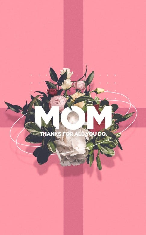 Mother's Day Pink Church Bifold Bulletin