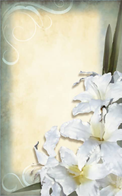 Easter Lilies Church Bulletin Cover