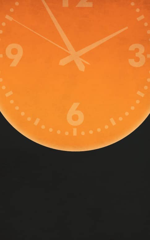 Clock Church Bulletin Template