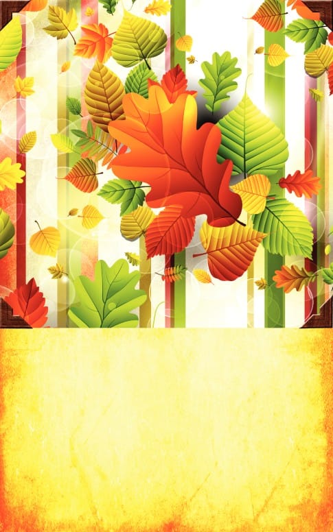 Fall Time Church Bulletin