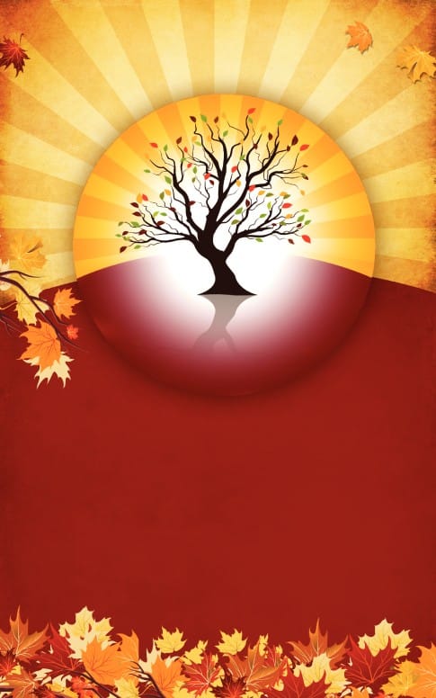 Autumn Tree Bulletin Template
