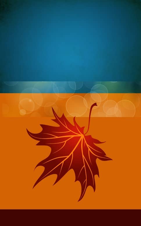 Thanksgiving Leaf Bulletin Cover