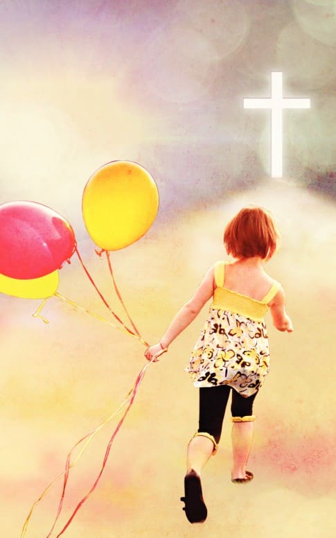 Playing Child Church Bulletin Cover