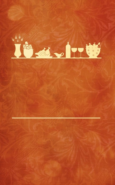 Thanksgiving Dinner Church Bulletin