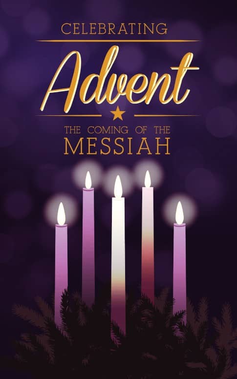 Advent Christmas Bulletin Template
