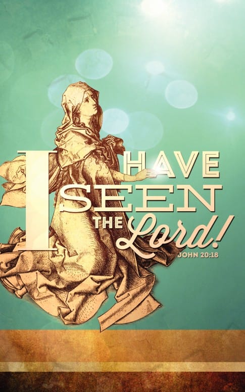 I have seen the Lord Easter Bulletin Cover for Church