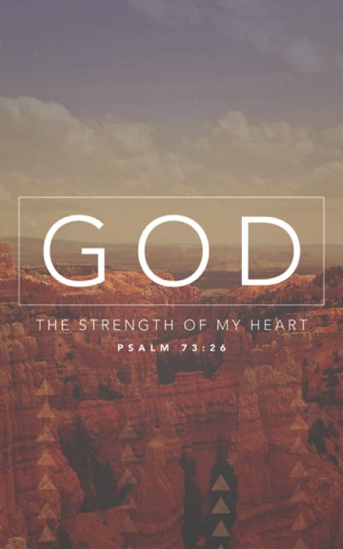God is Strenght Church Bulletin Cover