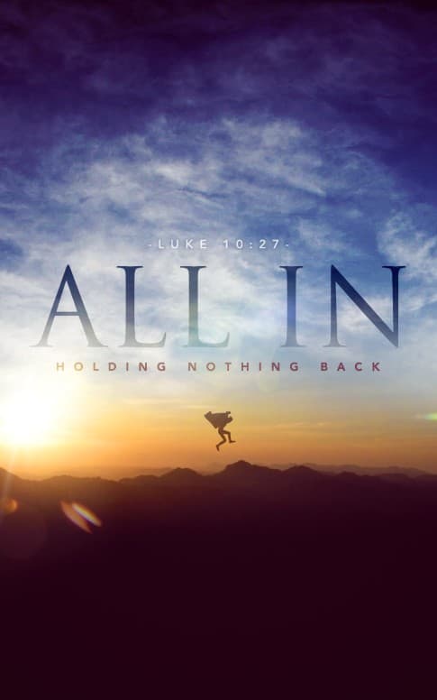 All In Hold Noithing Back Christian Bulletin