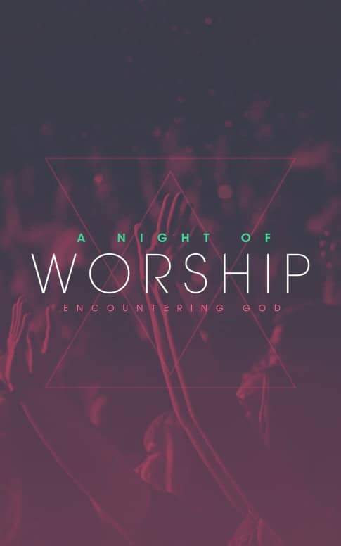 Night of Worship Church Bulletin