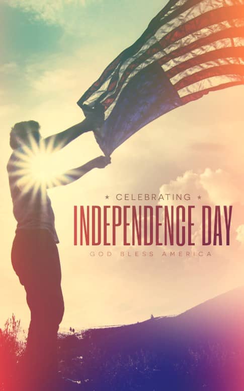 Independence Day Flag Religious Bulletin