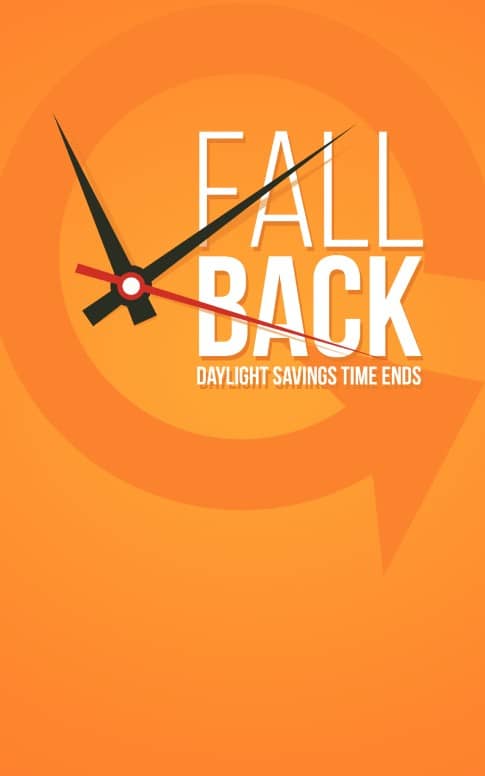 Fall Back Autumn Reminder Religious Bulletin
