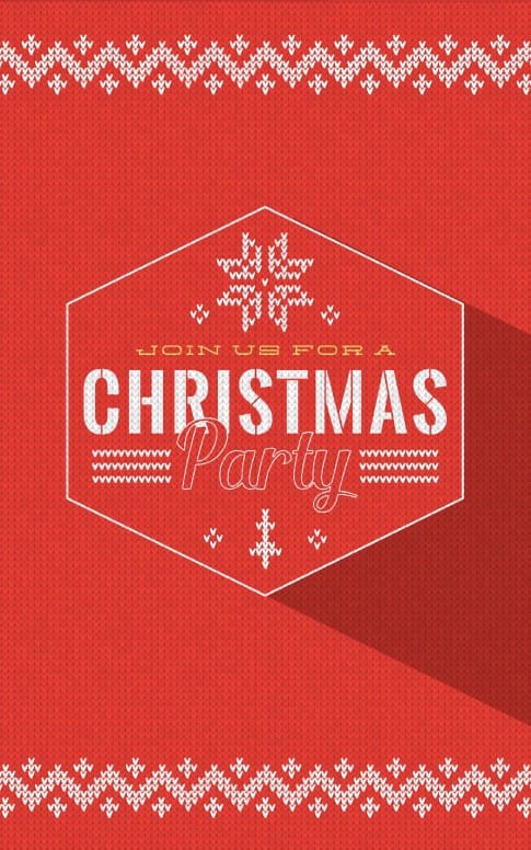 Christmas Party Announcement Church Bulletin