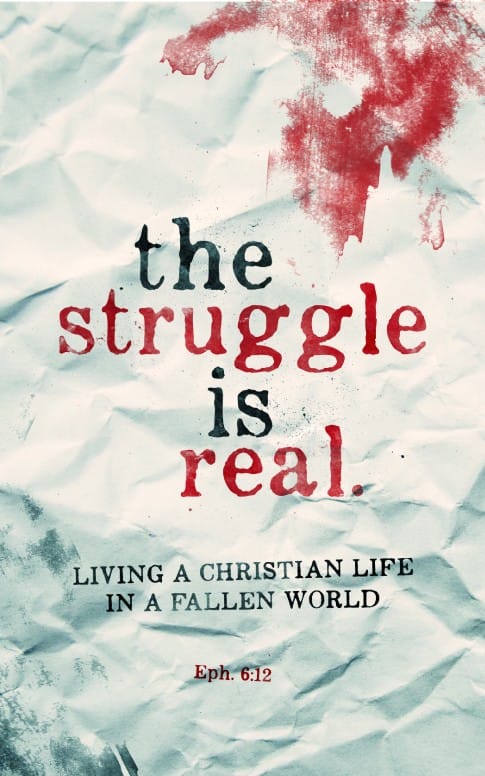 The Struggle Is Real Church Bulletin