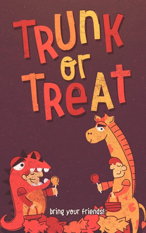 Trunk or Treat Harvest Festival Bulletin