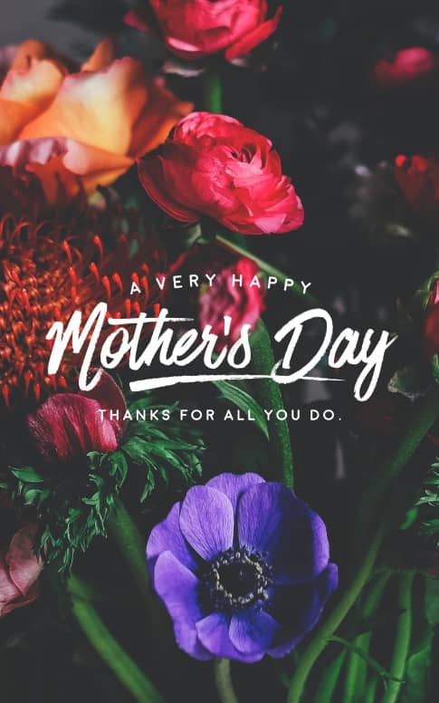Mother's Day Flower Sermon Bulletin