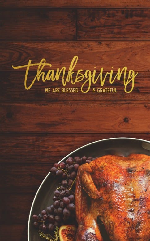 Prayer for Thanksgiving Church Bulletin Cover