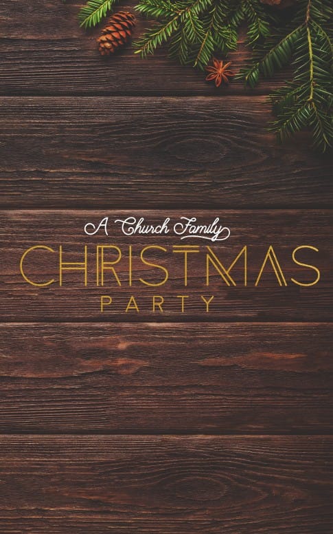 Church Christmas Party Bulletin Template