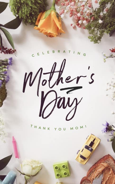 Celebrating Mother's Day Church Bulletin Cover
