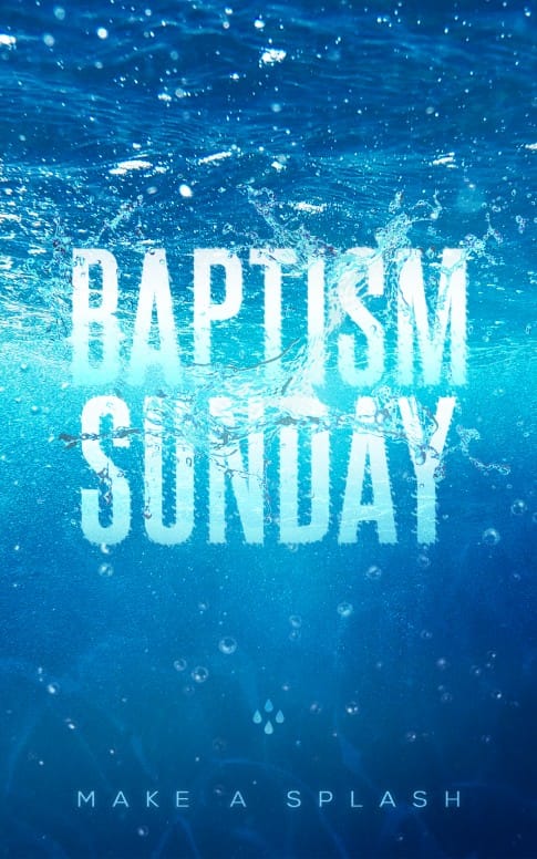 Baptism Sunday Church Bulletin