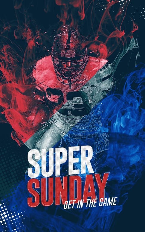 Super Sunday Church Media Bifold Bulletin
