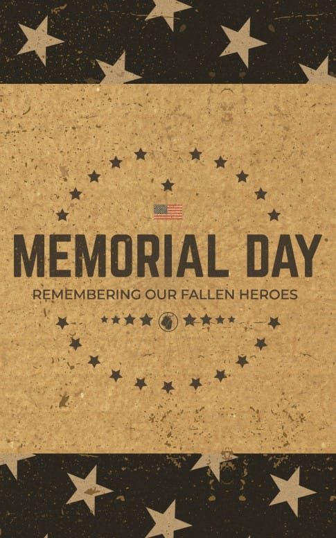 Memorial Day Cork Church Bifold Bulletin