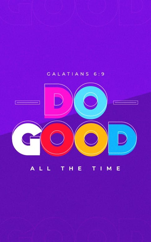 Do Good Purple Church Bifold Bulletin