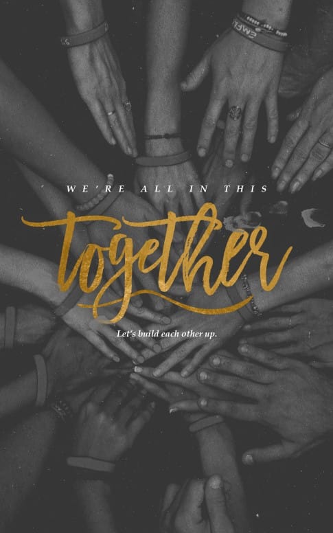 In This Together Church Bifold Bulletin