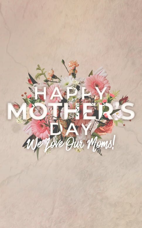 Mother's Day Flowers Church Bifold Bulletin
