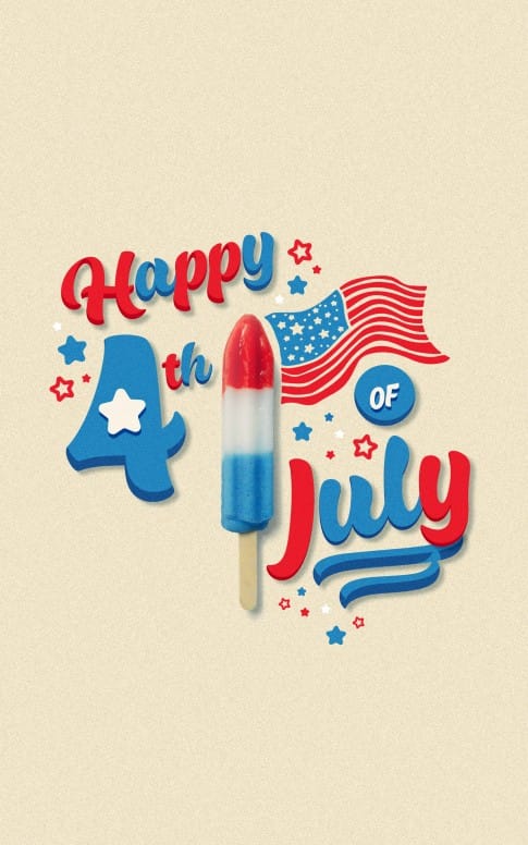 4th Of July Popsicle Church Bifold Bulletin