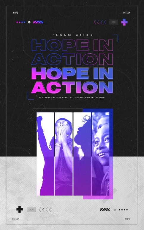 Hope In Action Church Bifold Bulletin