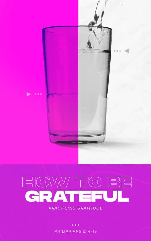 How To Be Grateful Church Bifold Bulletin
