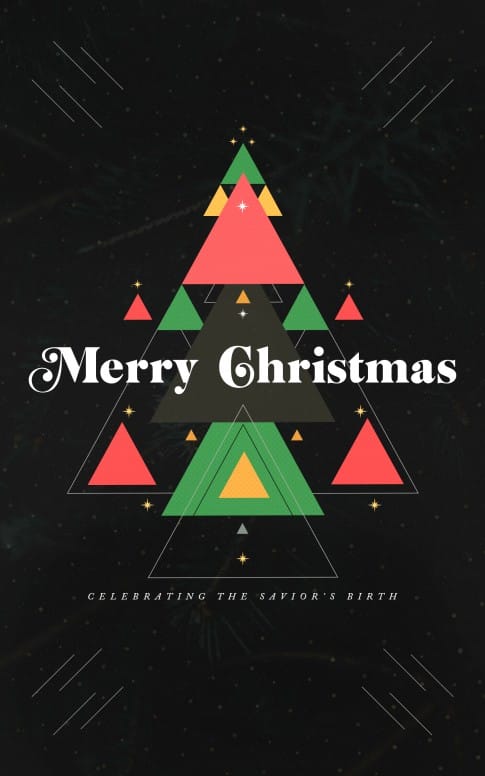 Merry Christmas Savior Church Bifold Bulletin
