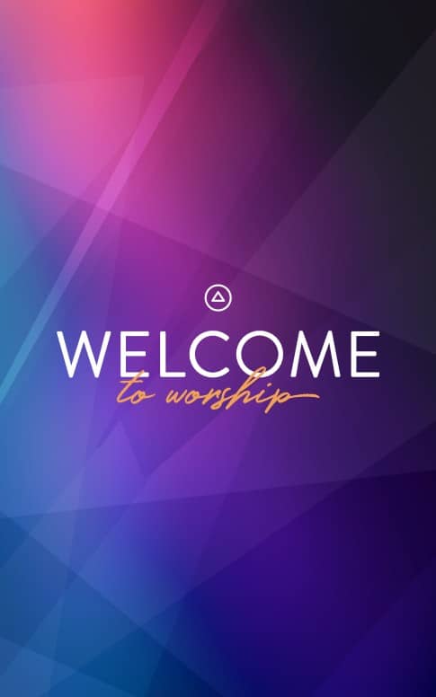 Welcome To Worship Bifold Bulletin Cover Abstract Church Announcements