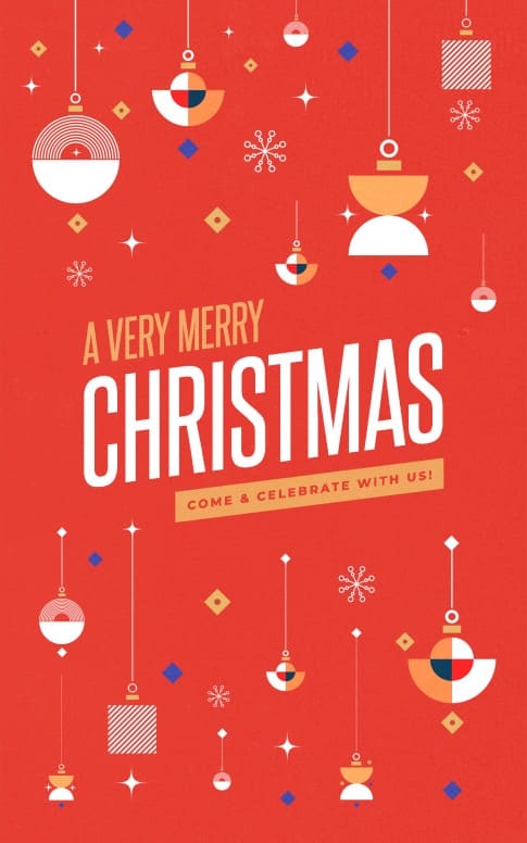 A Very Merry Christmas Bifold Bulletin Cover