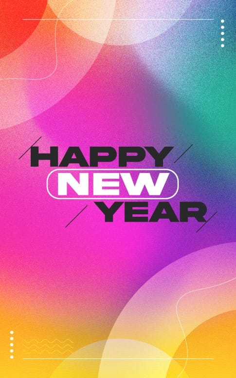 Happy New Year: Bifold Cover