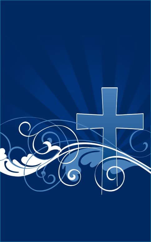 Easter Bulletin Cover Cross Design