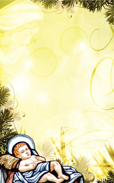 Baby Jesus Art Church Bulletin